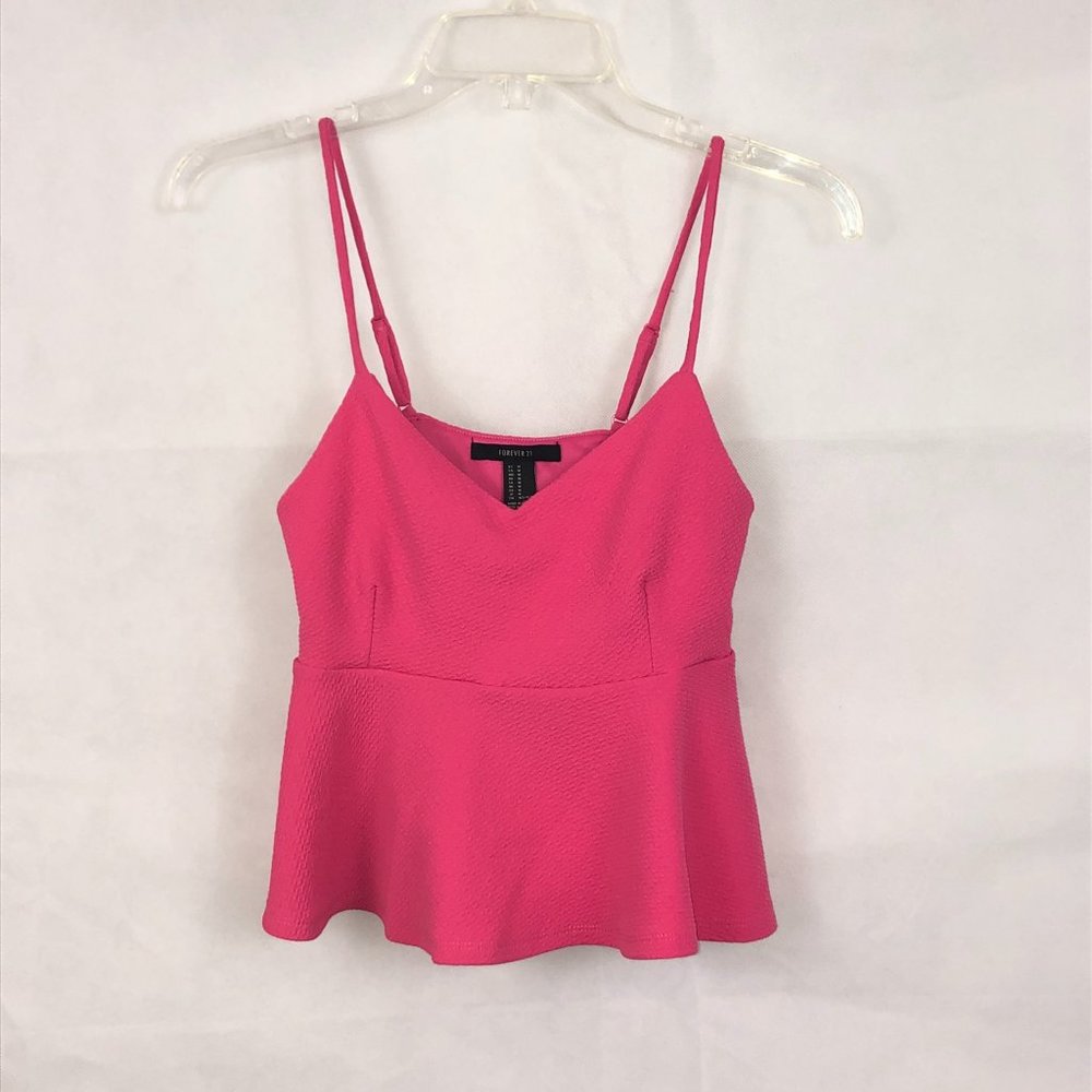 Forever 21 Pink Sweetheart Crop Top Size M